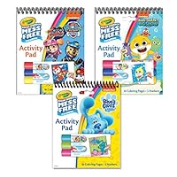 Crayola Nickelodeon Color Wonder Activity Pad Bundle (3 Pack), Toddler Stocking Stuffer, Mess Free Coloring Set for Kids, Holiday & Christmas Gifts for Kids, 3+