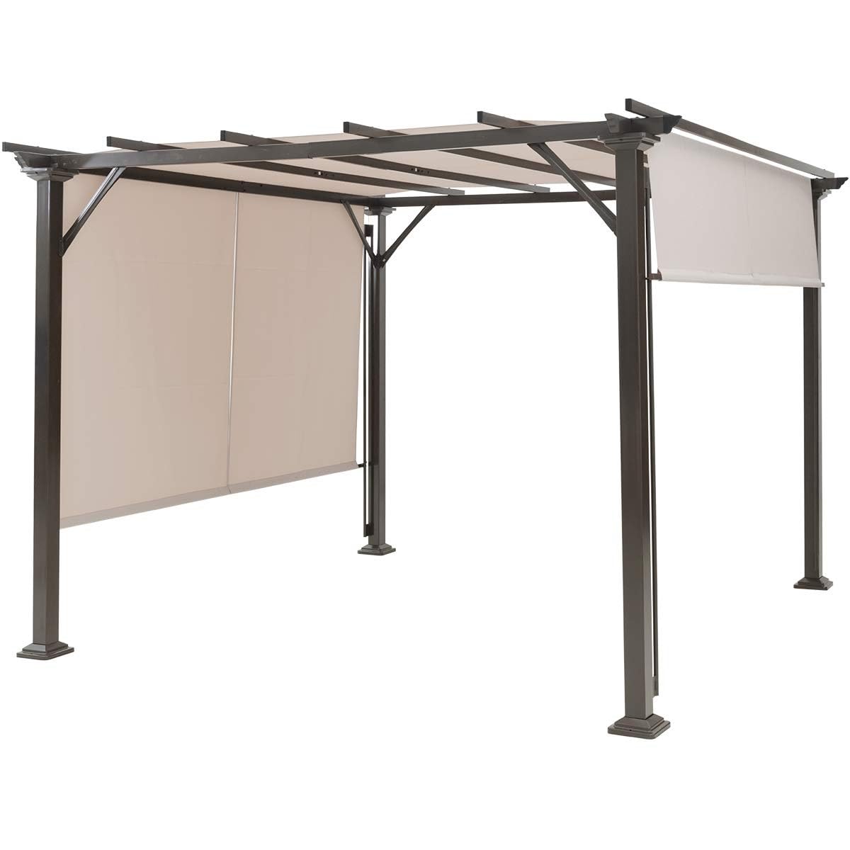 Toldo de repuesto para pérgola beige ideal para crear sombra en terrazas y cenas de verano