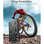 FNTCASE for Samsung Galaxy A14-5G Case: Protective Shockproof Rugged Military Grade Drop Protection A14 Cell Phone Mobile Cover with Kickstand | TPU Matte Textured Tough Hybrid Hard Cases - Black - Image 4