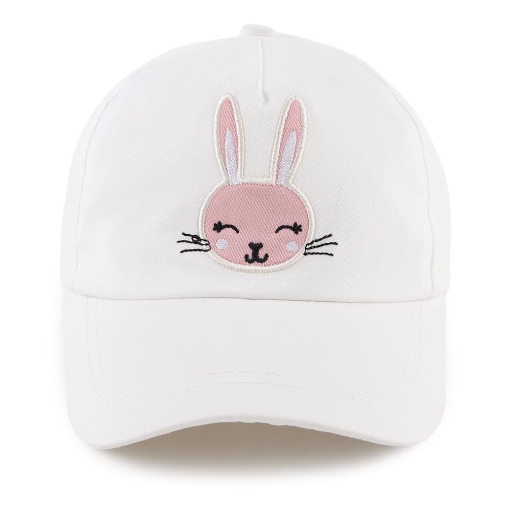 XIAOHAWANG Coton Enfant Casquette Broderie Ours Lapin Chapeau pour Bébé Fille Garçon Chapeaux De Soleil 6 Mois-10 Ans - 2
