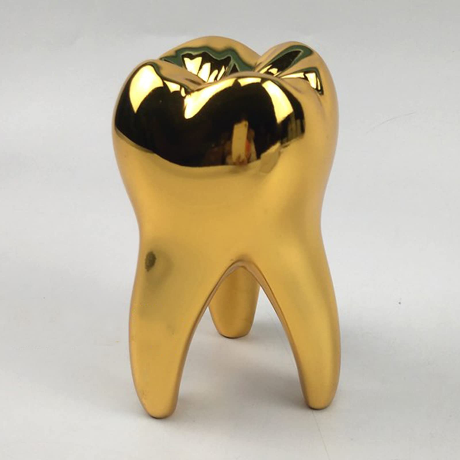 Ornamento personalizzato in resina dorata, statua dentale unica, decorazione per dentista, igienista dentale, assistente dentale