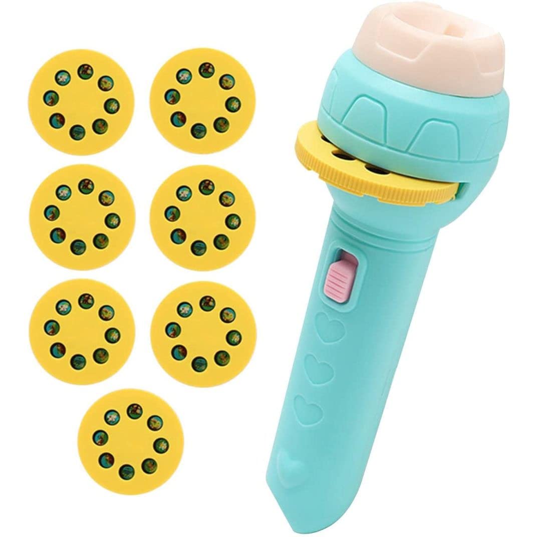 NIDONESlide Projector Flashlight With 56 Patterns Projector Torch With Animals Fruits Transports For Kids Early Education Learning Projector Toys(3 Years+),Projector Flashlights,flashlights for kids