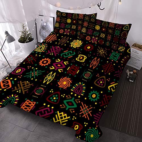 BlessLiving 3D Palm Leaves Duvet Cover Set Turquoise Green Tropical Leaf Pattern Printed Bedding Duvet Cover with Zipper Closure 3 Pieces Soft Comforter Cover (Single)