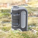 Carson MicroBrite Plus 60x-120x Power LED Lighted Pocket Microscope - Set of 4 (MM-300MU)