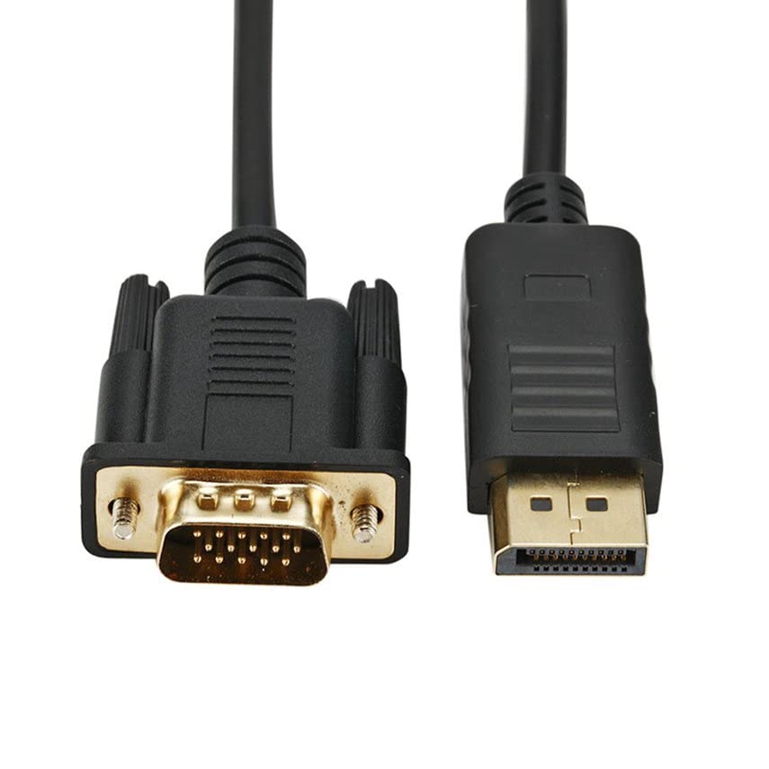 PARUHT DisplayPort to VGA Cable, DP to VGA Gold Plated DP Male to VGA Male Cord For Monitor, Projector, Desktop, Laptop, PC, HDTV, Black 6FT (B0BM4FCW1P) Amazon Price History, Amazon Price Tracker