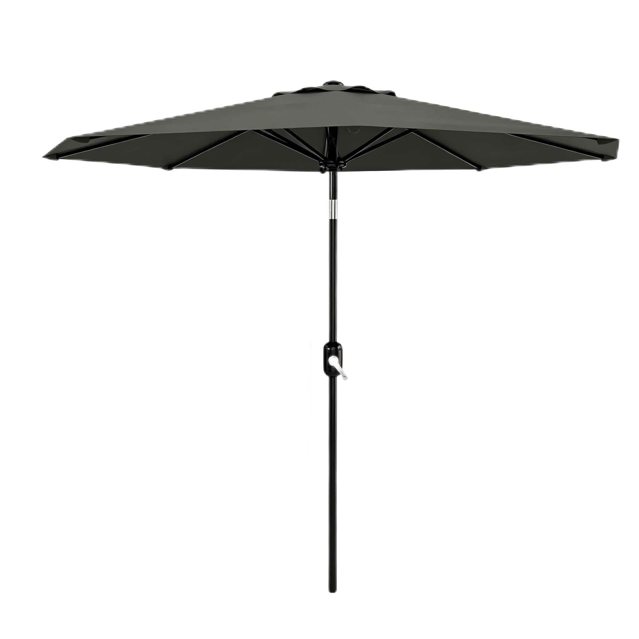 2,7m Sonnenschirm für Garten & Terrasse – UV50+ Schutz, wind- & wasserabweisend – 8 stabile Stahlrippen, Kurbel & Neigefunktion – Outdoor Schirm ohne Schirmständer, Beige