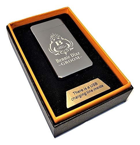 Encendedor USB recargable plasma doble arco personalizado miniatura 4