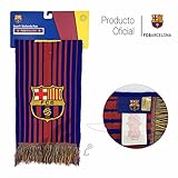Dimensiones: 140*20 CM. Producto Oficial FC Barcelona Bufanda FCBARCELONA (Liga 2018)