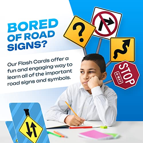 Road Signs Flash Cards With Detailed Explanations And Safe Driving Tips - Teen Boys Gift Idea - 16 Year Old Boy Gift - Educational Gift #TOP1
