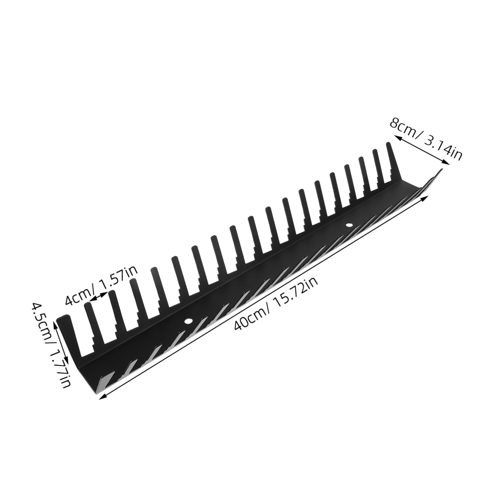 4 Piezas Soporte de Pared para Colección de Cd, Acero al Carbono