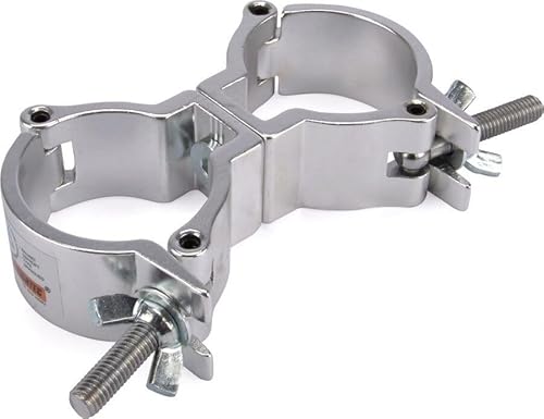 Riggatec Doppelschelle -Swivel Coupler leicht silber bis 100 kg (48-51mm)