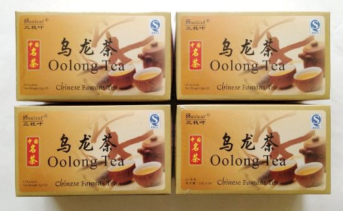 4 Packs Wu-Yi Oolong Wu Long Slimming Weight Loss Detox Diet Tea -- Total 100 Teabags Two Months Supply