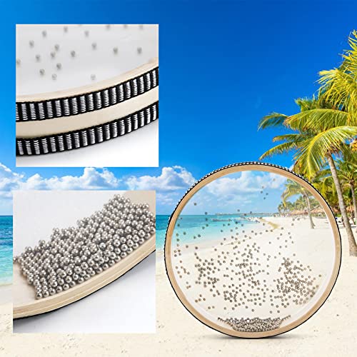 image for Fasmov 4 Pack Wave Bead Sea Drums, Sea Sound Drum with Hardwood Shell,