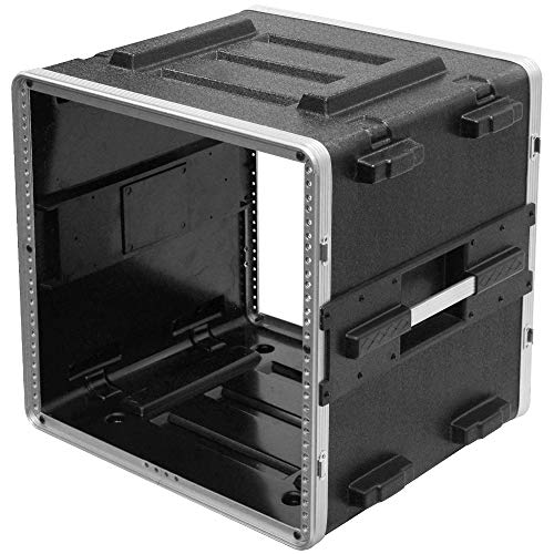 Seismic Audio - SALWR10D - Gabinete ligero ABS para Rack de 10 espacios - 10U PA DJ Race para amplificadores y efectos miniatura 7