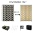 Ompaa Outdoor Plastic Straw Rug for Patio Waterproof, 5x8 Large Reversible Portable Outside Porch Rugs Carpet for Camping Picnic Mat, RV, Backyard, Balcony, Deck, Black & Beige