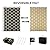 Ompaa Outdoor Plastic Straw Rug for Patio Waterproof, 5x8 Large Reversible Portable Outside Porch Rugs Carpet for Camping Picnic Mat, RV, Backyard, Balcony, Deck, Black & Beige