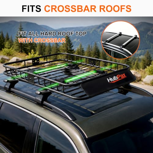 Roof Mount Cargo Carrier Basket & 15 Cu Ft. Waterproof Cargo Bag by HubPax - Used condition - Image 2