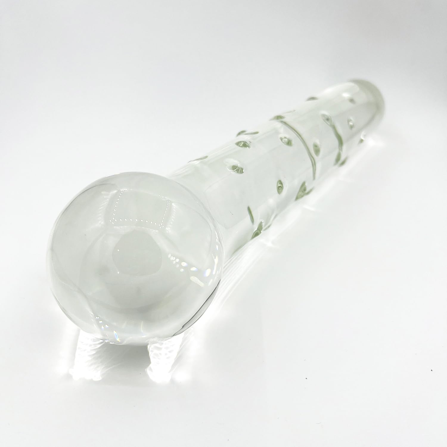 Big Glass Dildo Penis Glas Doppeldildos Glasdildo XXL Mit 7Cm Anal Perlen 31Cm Super Groß Buttplug Kristall Glas Analdildo Anal Plug Masturbation Sexspielzeug Für Frauen Männer,Clear,31cm