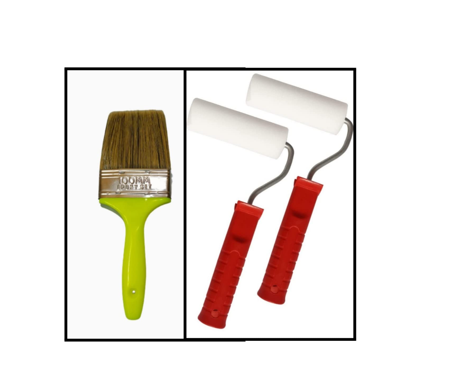 A. K® Wall Paint Painting 100mm Brush 4" with 6" Foam Roller with Handle (Set of 3 Pcs) (B09VB1158S) Amazon Price History, Amazon Price Tracker