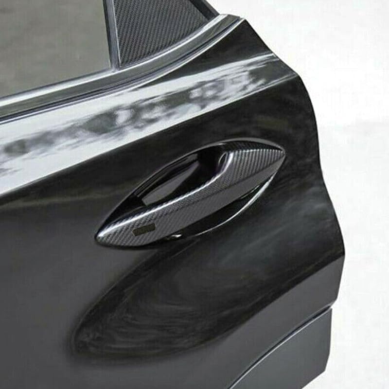 beler 4pcs/Set Carbon Fiber Style Exterior Door Handle Cover Trim Fit for Lexus RX350 RX450h RX200t NX200t NX300 NX300h