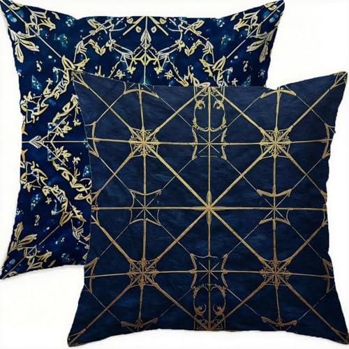 Housse coussin 65x65 double face imperméable avec fermeture éclair