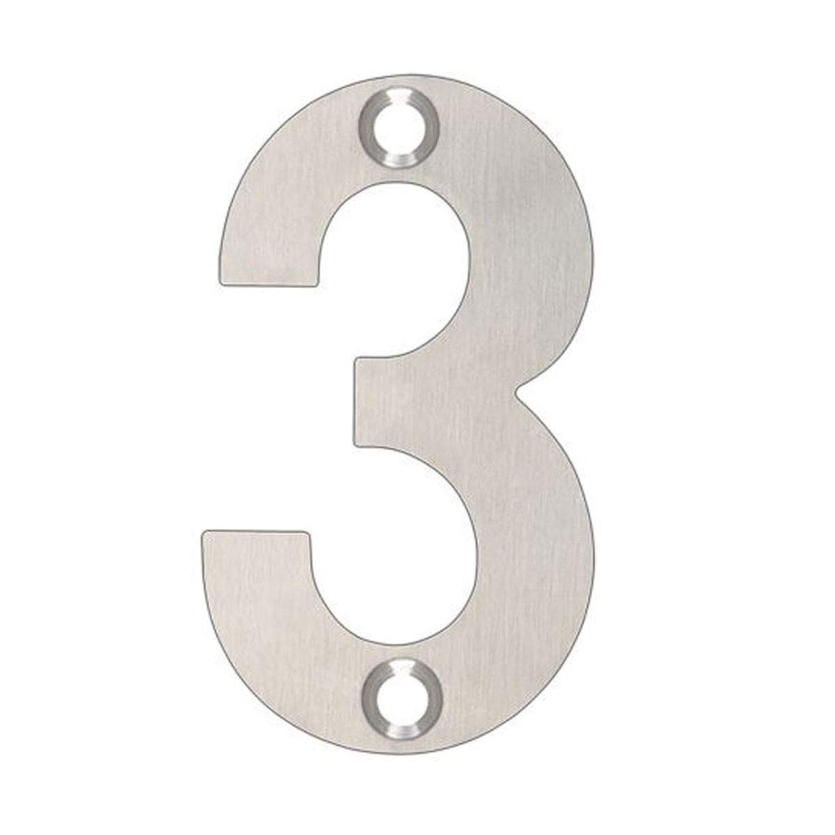 Zoo Numerals No 3-50Mm - Stainless Steel