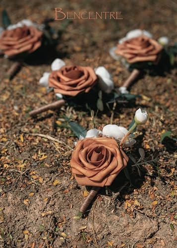 Corsages dorés haut de gamme pour marié et témoin d'honneur - 6