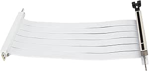 Câble Riser PCIe 5.0 X16 Pour GPU - Longueur 20 Cm - Compatible Avec PCIe 4.0/3.0/2.0/1.0 - Pour Montage Vertical Et Amélioration Du Flux D'air