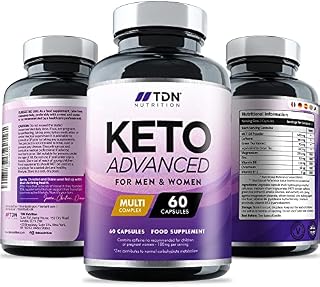 Keto Diet Pills for Men & Women - 1 Month Supply - Vitamins and Minerals - UK Made - Vegan - Contributes to Fatty Acid & Carb Metabolism - Safe & EU Legal Formulation