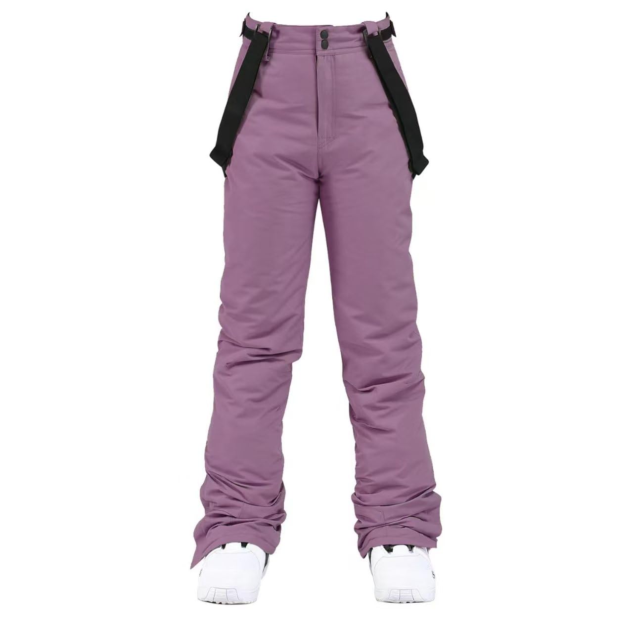 Mitef Unisex wodoodporne, wiatroszczelne, izolowane spodnie śniegowe regulowane szelki narciarstwo snowboard ciepły sprzęt outdoorowy, fioletowy XXXL.