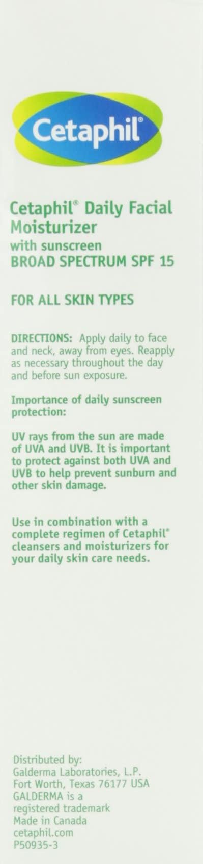Cetaphil Daily Facial Moisturizer SPF 15 Fragrance-Free