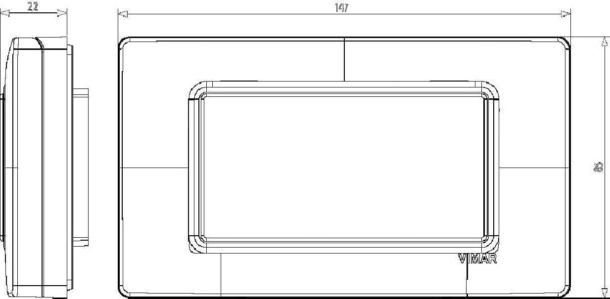 Vimar Plana Scatole di superficie – Coperchio ip55 4 Modulo con vite grigio granito