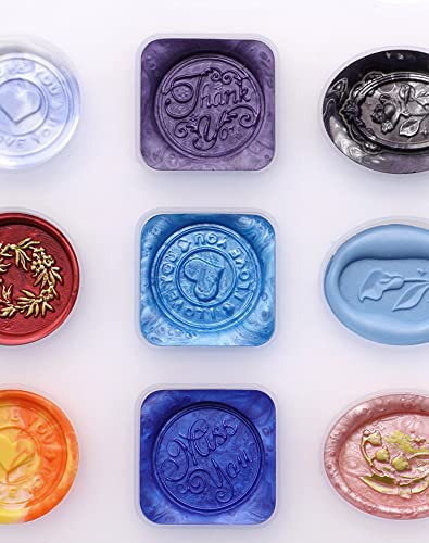 Landvidi Silicone Wax Seal Mat For Wax Seal Stamp, Wax Seal Kit,30-Cavity Wax Seal Mold With 240 Double Sided Adhesive Dots Removable Sticky Dots For Diy Craft Adhesive Wax Seal Stickers #TOP5