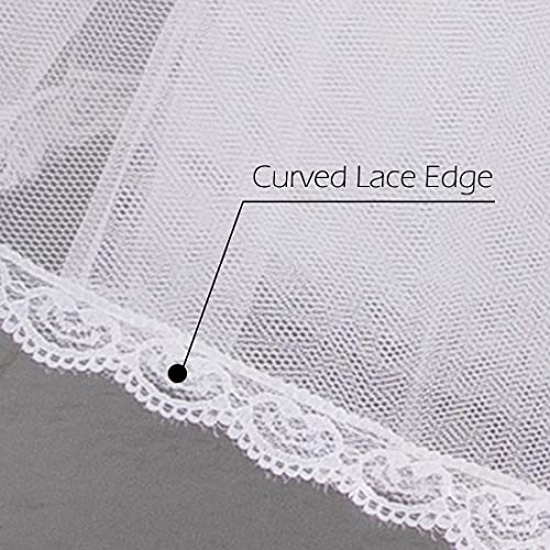 Cezom 8 Layers Tulle Hoopless Petticoat Crinoline Underskirt For Bridal Wedding Dresses Mpt018 White #TOP4