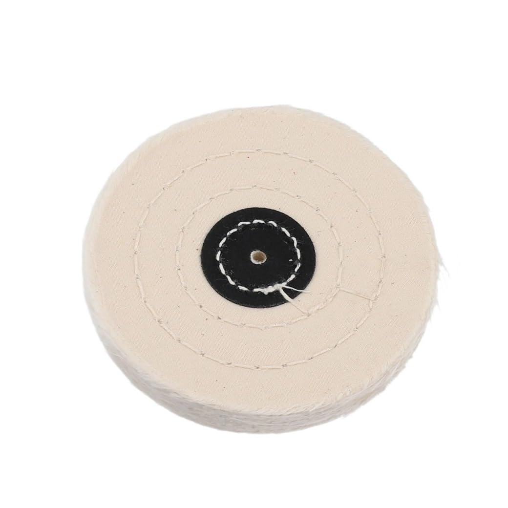 Baumwoll-Polierscheibe, Polierscheibe, weißes Fusseltuch, Schmuckspiegel-Pads, Durchmesser 50–150 mm(50mm)