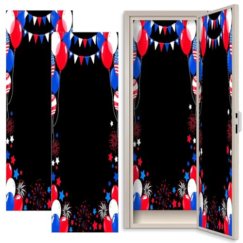 Kanworse 2 Pcs School Locker Magnetic Wallpaper American Flag 4Th