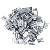 Verschlusshülsen, Umreifungsband, Versiegelung, Clip-Metallschnalle, Schnapp-Greiferband, verzinkter Stahl, Sicherung von Verpackungen Palettenbändern für breite Kunststoff-PET-Packung