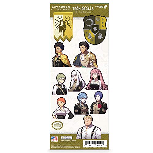 Fire Emblem Three Houses, 11 Pack, Golden Deer Tech Decals, Waterproof Stickers for Phone, Laptop, Water Bottle, Skateboard, Vinyl Stickers for Boys and Girls