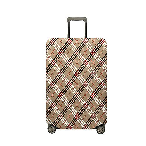 Copri Valigia Grande Coperture per Valigie Coprivaligie Da Viaggio Plaid Minimalismo Protettore Spandex Trolley Custodia Protettiva Bagaglio Copertura Verde M 22-24 Pollici