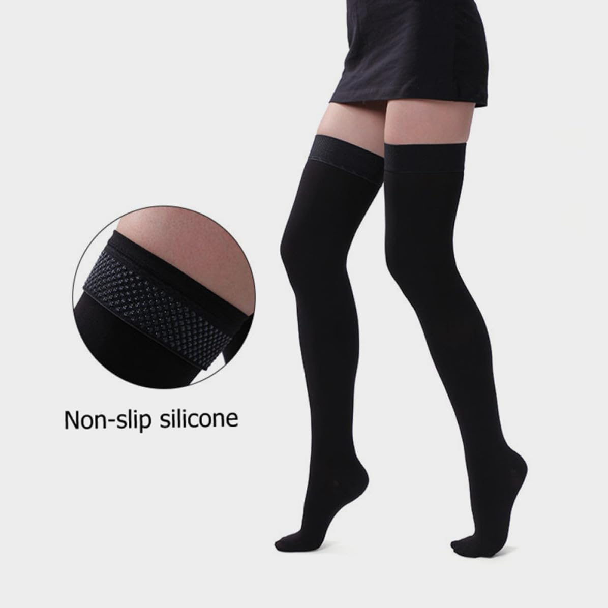 Compression Knee High Stockings with Even Pressure for Sports