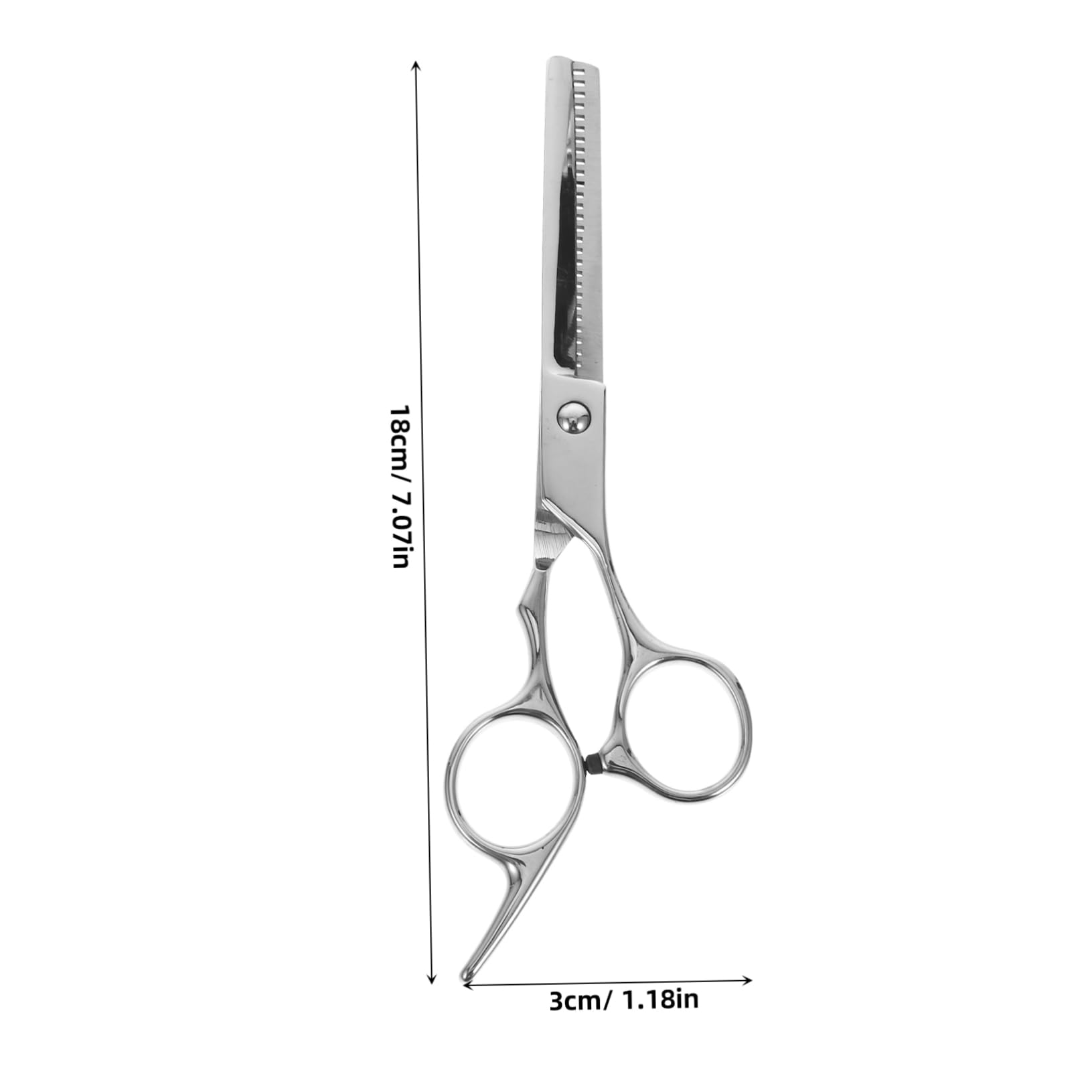 PLAFOPE Tijeras de Peluquería para Cortar Pelo, Metal Plata, Dentado 10%, Uso Doméstico y Salón, No se Atascan Oxidan