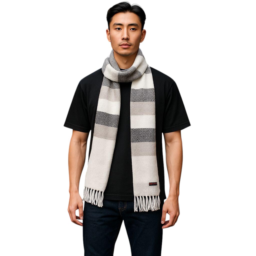 Woolen Soft MicroFibre Cashmere Knitted Soft and Warm Muffler Scarf for Men and Women Casual Stylish Winter Wear Scarf | Neck Warmer Woolen Stylish Muffler