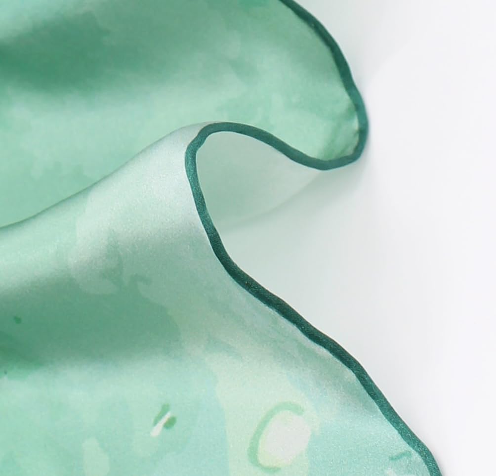 ANDANTINO 100% Silk Scarf 43" Large Square Lightweight Headscarf& Shawl–Women Hair Wraps-With Gift Packed - Image 5