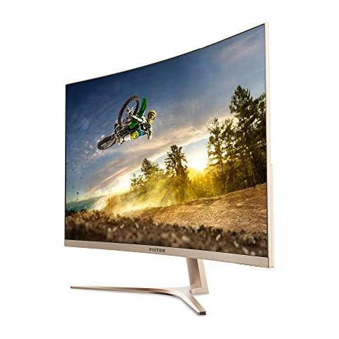 Viotek GN32Q - 32 Inch WQHD 144 Hz Curved Computer Monitor - 2560x1440p, FPS/RTS Optimized w/Crosshairs Functionality Cover