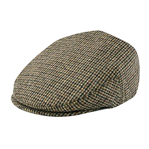 Image of FEINION Men's Wool Tweed Newsboy Ivy Cap Gatsby Golf Flat Hat