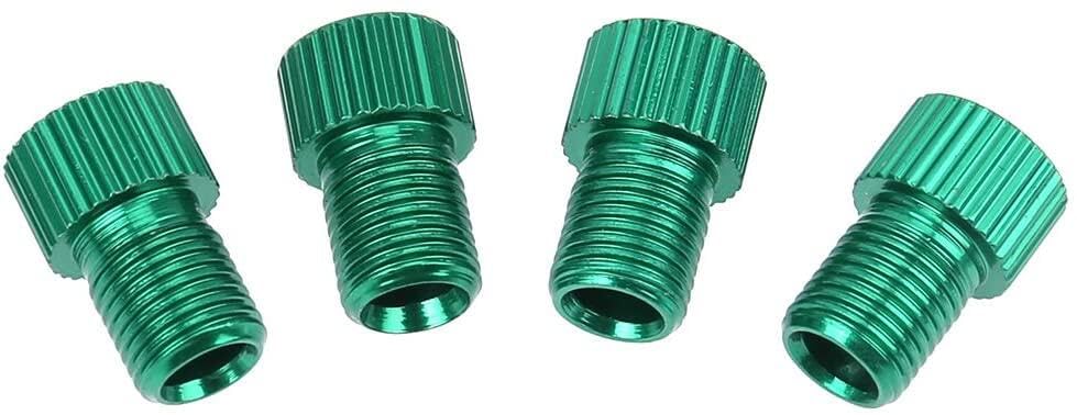 4Pcs Valve Adapter Buddhist to Schrader Valve Conversion Pump Cap Connector Aluminum Alloy for Bicycles Fashion Professionals