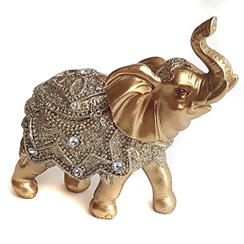 Elefante Decorativo Em Resina Indiano Sabedoria Sorte K (K100)