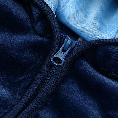 Noubeau Infant Baby Boys Girls Fleece Ears Hat With Lined Hooded Zipper Up Jacket Coat Tops Outwear Overcoat Warm Fall Winte thumb #5