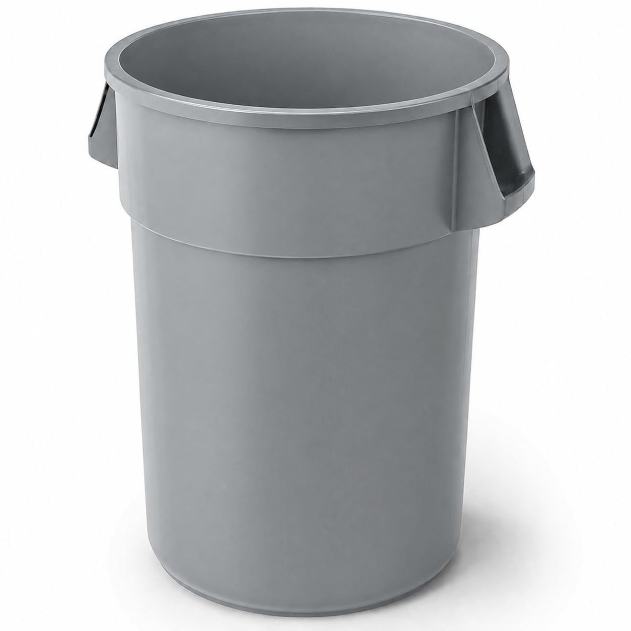 Commercial Round Trash Can by Glownary – 55.0 gallons, Model 475tcrnd55gy