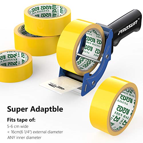 Handheld Klebebandabroller, mit extra Klinge Verpackung Karton Cutter, Paketklebeband Paketbandabroller Packband Paketband Papierklebeband Abroller Handabroller Kleberoller Klebebandspender,Blau